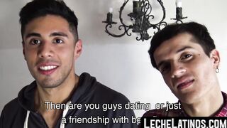 Cute Latino couple getting married just before POV facial