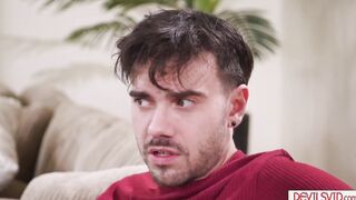 Guy ass fucking his room mates petite latina girlfriend