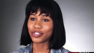 Beautiful black MILF fucked herself