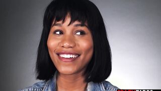 Beautiful black MILF fucked herself