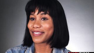 Beautiful black MILF fucked herself
