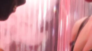 Playing with latex masks and dominatrix lesbian play