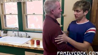 Forbidden sex between jock stepson and his hairy stepdad