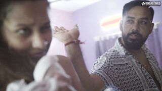 Desi Indian Step Father punishes his young 18  step daughter
