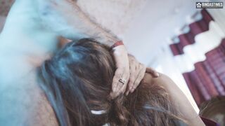 Desi Indian Step Father punishes his young 18  step daughter