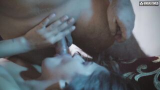 Desi Indian Step Father punishes his young 18  step daughter
