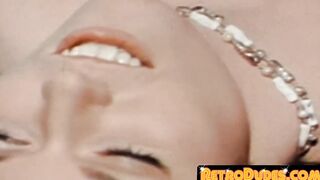 Male sucks dick during classic MMF trio