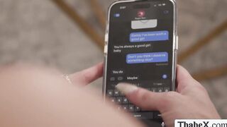 Shemale sweetheart lets sugardaddy fuck her ass