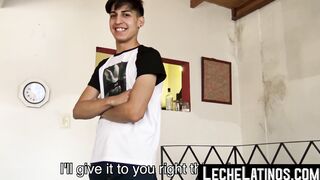 Tiny Latino twink slowly develops homosexual tendencies while tasting cock
