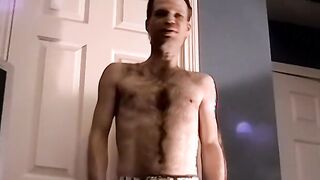 He really likes playing with his fat fuck stick when alone