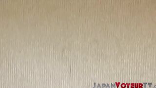 Voyeur with hidden tape records Japanese beauties in public
