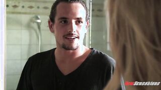 Stepsohn Tyler nixon caught stepmother alexis fawx at work at Nuru massage