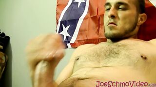 Cute Mike masturbating and gets a decent blowjob from Joe