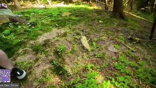 A guy fucks his sexy girlfriend in the forest