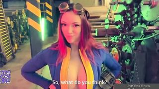 Lucy from Fallout gets fucked hard by a hot guy