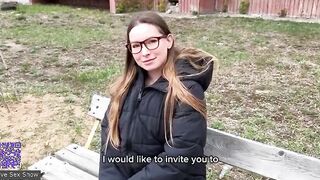 Russian girl fucks with a guy after meeting