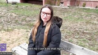 Russian girl fucks with a guy after meeting