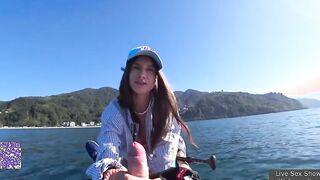 A guy on the high seas fucks a pretty girl