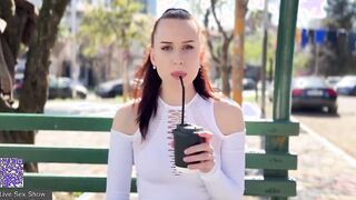 Russian porn where a male fucks a young brunette in the pussy