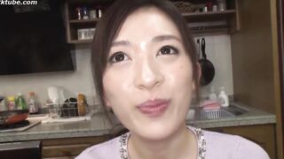 HAWA-057 Kongaiseiko Gokkun Sokubaku Ranko Okusama Keiko-san 30 Years Old