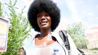 Czech Streets 152: Quickie with Cute Busty Black Girl