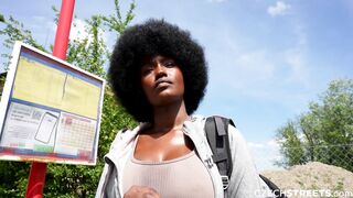 Czech Streets 152: Quickie with Cute Busty Black Girl