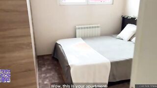 Russian guy fucks his classmate in the pussy