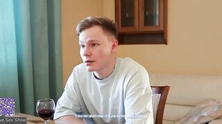 Russian porn where a guy fucks his girlfriend with a bottle