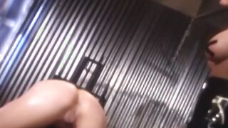 A busty dominatrix forces her to ride her strapon subanally