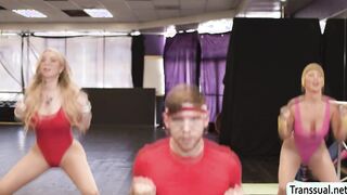 Intructor caught TS dancer fucking fellow dancer