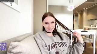 A guy fucks the pussy of a Russian classmate with a thick dick