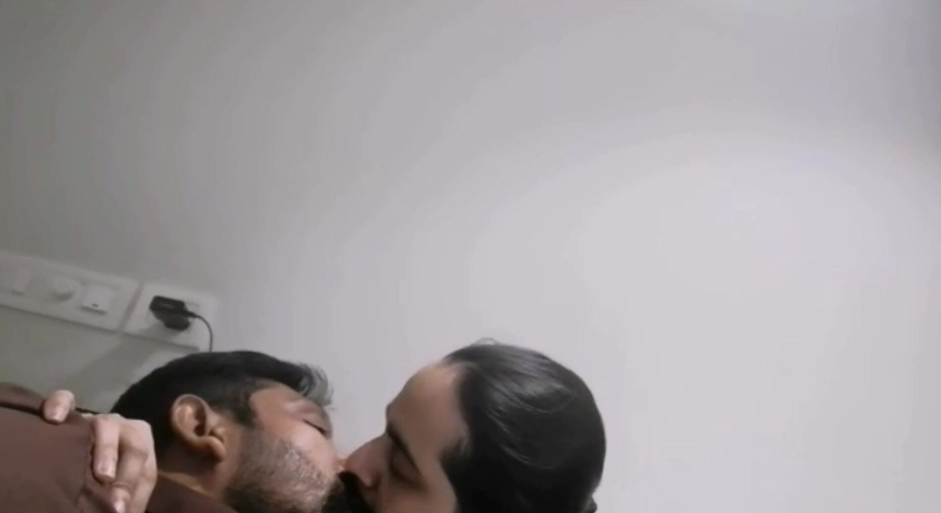 Romantic kiss