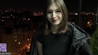An eighteen-year-old girl fucks a guy for money