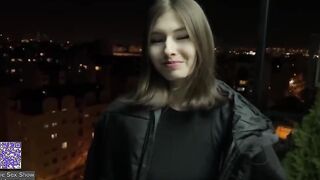 An eighteen-year-old girl fucks a guy for money