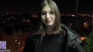 An eighteen-year-old girl fucks a guy for money