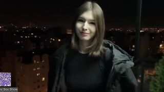An eighteen-year-old girl fucks a guy for money