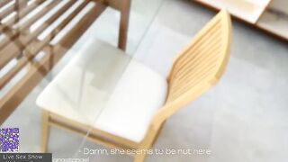 Russian porn where a guy fucks the pussy of a cute student