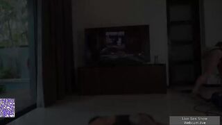 A guy fucks a Russian girl's pussy with a long dick