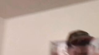 Sexy house bottom offers fresh hole for the whole frat house