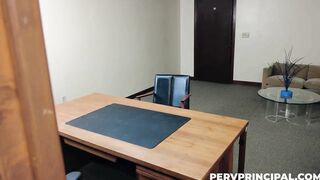 Horny mom fuck the principal to save her son