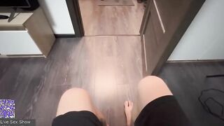 Porn in Russian where a girl pays for her husband's debts
