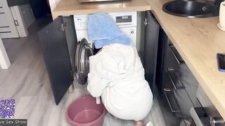 Porn where a blonde fucks a guy in the kitchen