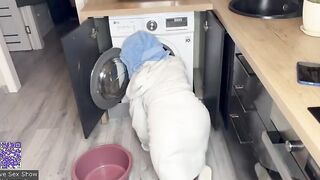Porn where a blonde fucks a guy in the kitchen
