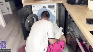 Porn where a blonde fucks a guy in the kitchen