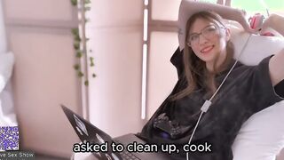 Porn with conversations where a guy fucks his girlfriend