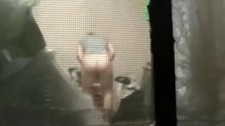 watching stepmom's hot ass from balcony