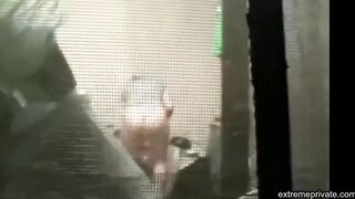 watching stepmom's hot ass from balcony