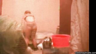 watching stepmom's hot ass from balcony