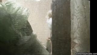 watching stepmom's hot ass from balcony