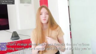 Sex in Russian where a guy fucks his stepsister